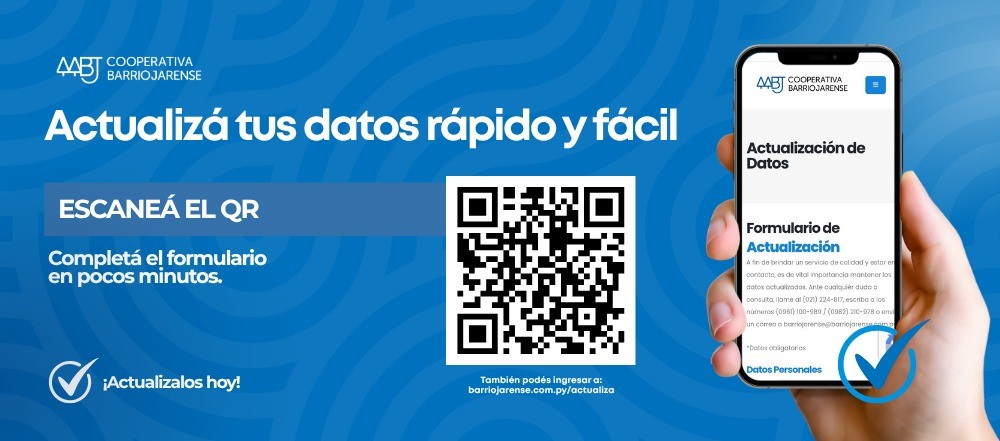 Actualiza tus datos